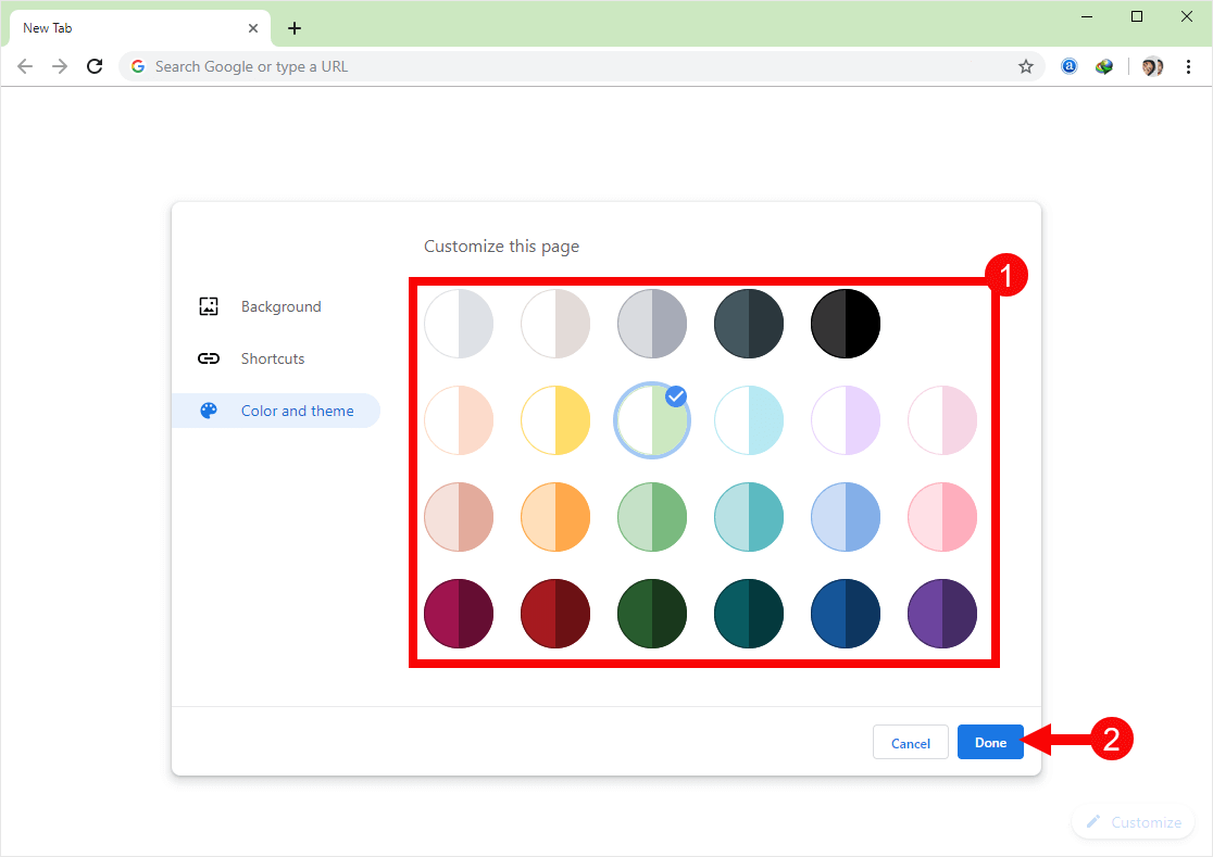 chrome selected text color